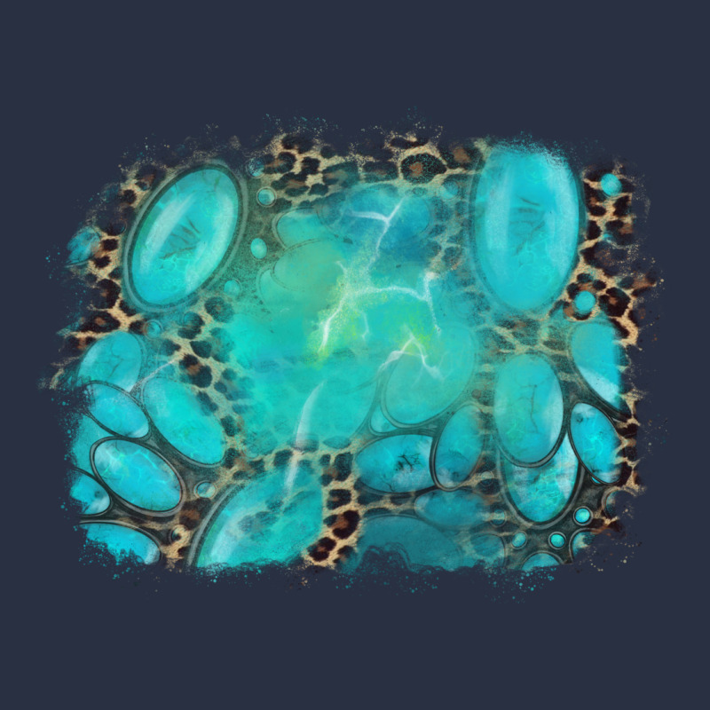 Turquoise Leopard Background Urban Hoodie by AdoDesignShop | Teevron