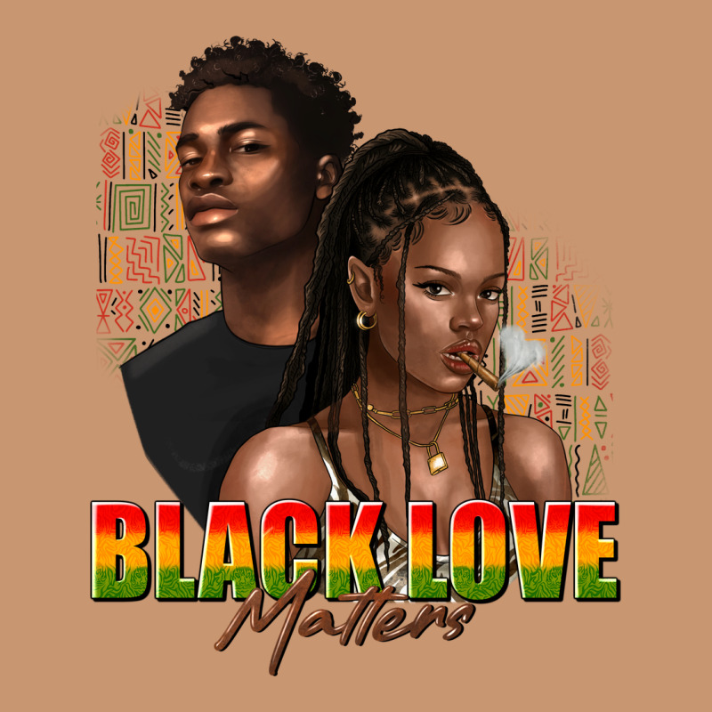 Afro Black Love Matters Heavyweight Hoodie by texasbilliewilder | Teevron
