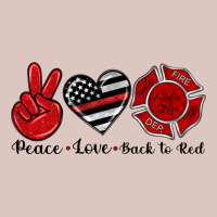 Peace Love Back To Red Premium Hoodie | Teevron