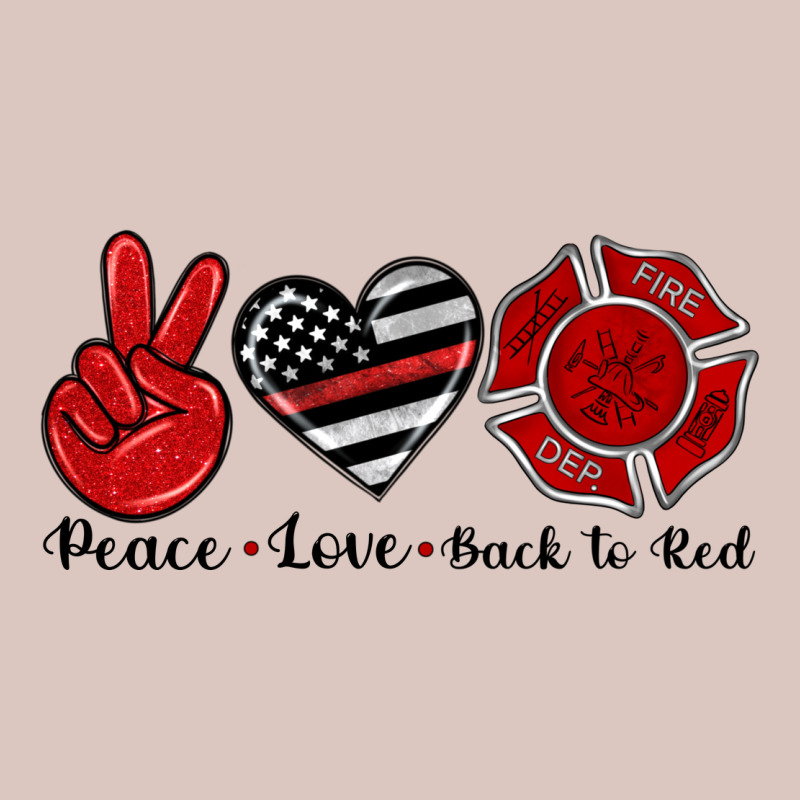 Peace Love Back To Red Premium Hoodie by Artiststas | Teevron