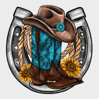 Western Horseshoe Boots Hat Rope Sunflower Urban Hoodie | Teevron