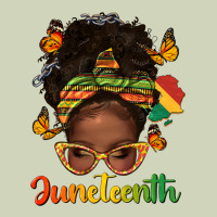 Afro Messy Bun Juneteenth Heavyweight Hoodie | Teevron