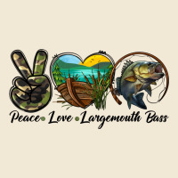 Peace Love Largemouth Bass Premium Tee | Teevron