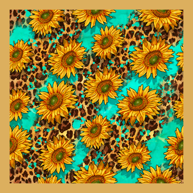 Sunflowers And Leopard Western Seamless Pattern Premium Hoodie by BundleAndBundleShop | Teevron