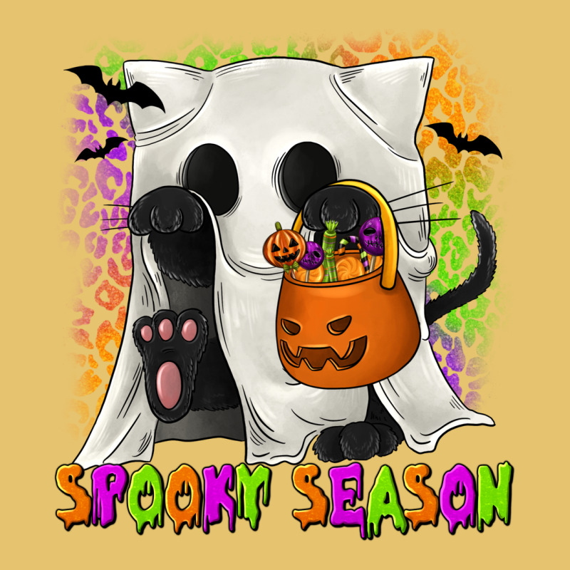 Spooky Season Ghost Cat Premium Sweatshirt by texasbilliewilder | Teevron