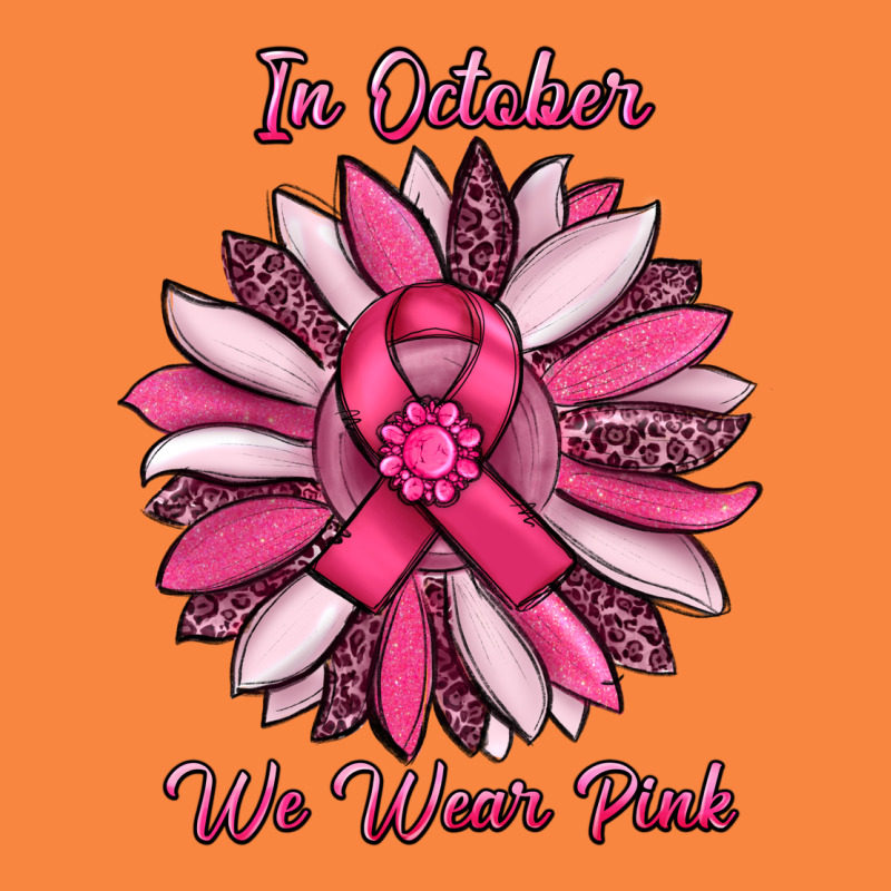 In October We Wear Pink Sunflower Premium Sweatshirt by RanaPortraitStore | Teevron