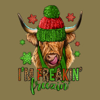 I'm Freakin Freezin Christmas Long Haired Cow Premium Hoodie | Teevron
