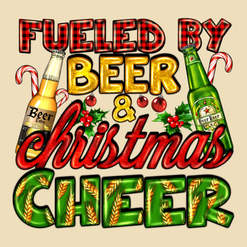 Fueled By Beer And Christmas Cheer With Beer Bottles Premium Hoodie by AdoDesignShop | Teevron