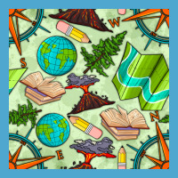 Geography Class Seamless Pattern Premium Hoodie | Teevron