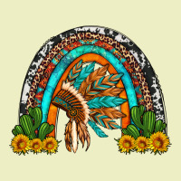 Indian Headdress Cactus And Sunflowers Rainbow Urban Hoodie | Teevron