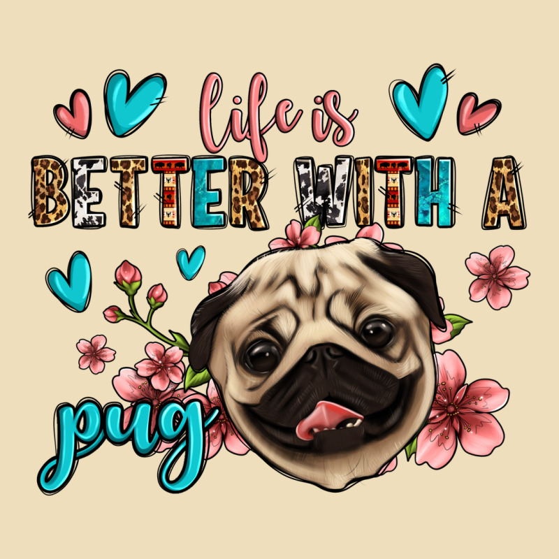 Life Is Better With A Pug Premium Hoodie by Jasminsmagicworld | Teevron