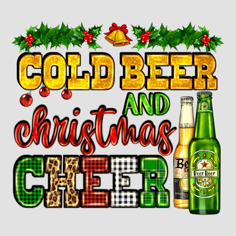 Cold Beer And Christmas Cheer With Beer Bottles Premium Hoodie by AdoDesignShop | Teevron
