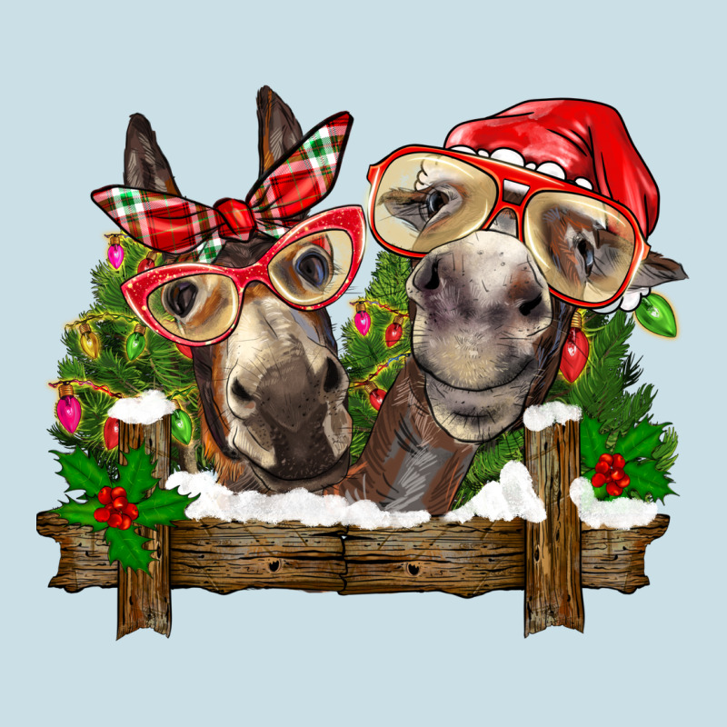 Christmas Donkeys Ladies Tee by BarkalooDesign | Teevron