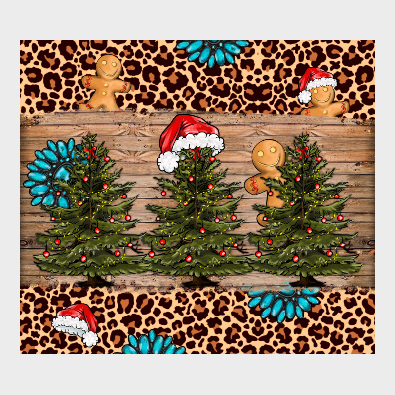 Christmas Trees Leopard Urban Hoodie by AdoDesignShop | Teevron
