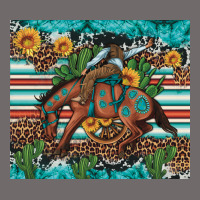 Bucking Bronco Cowboy Rodeo Cactus And Sunflowers Urban Hoodie | Teevron