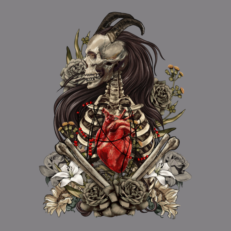 Floral Skeleton Heavyweight Hoodie by RanaPortraitStore | Teevron