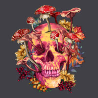 Floral Skeleton With Mushrooms Heavyweight Hoodie | Teevron