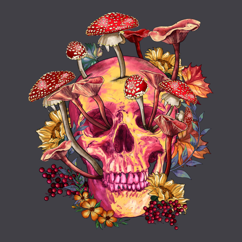 Floral Skeleton With Mushrooms Heavyweight Hoodie by RanaPortraitStore | Teevron