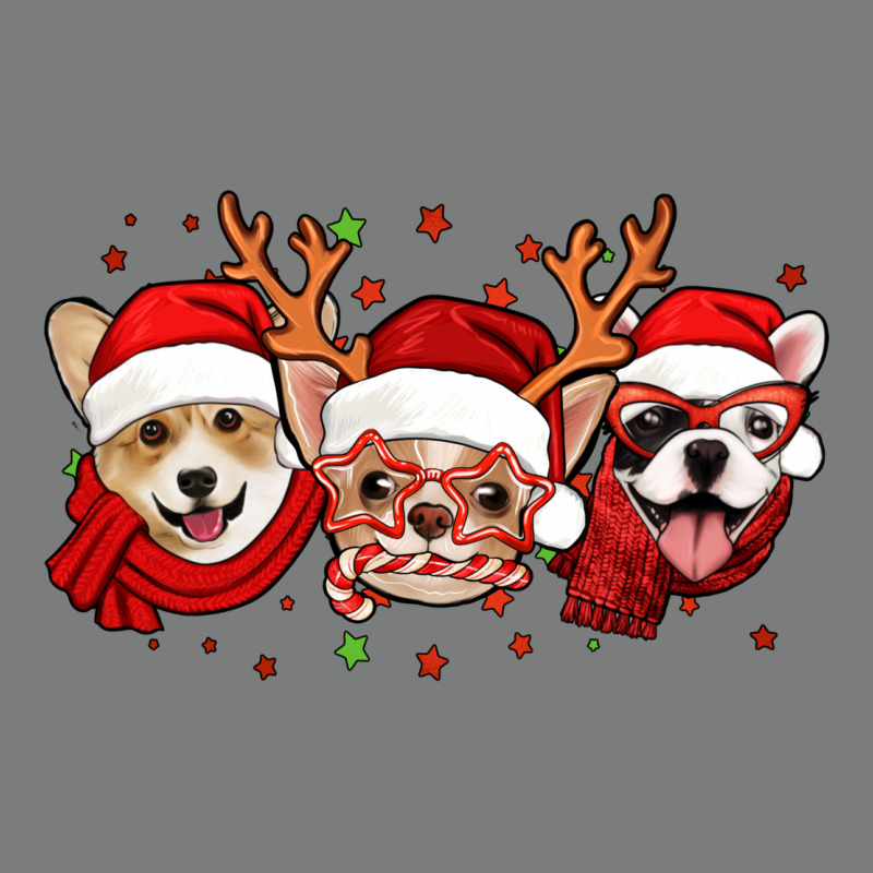 Christmas Dogs Corgi Chihuahua Frenchie Premium Hoodie by Jasminsmagicworld | Teevron