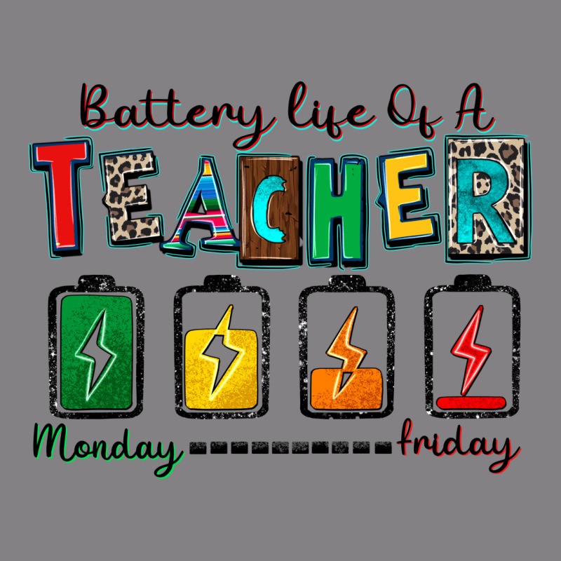 Battery Life Of A Teacher Heavyweight Hoodie by Zillion Design Studio | Teevron