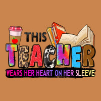 This Teacher Wears Her Heart On Her Sleeve Heavyweight Hoodie | Teevron