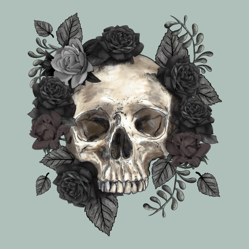 Floral Skull Heavyweight Hoodie by RanaPortraitStore | Teevron