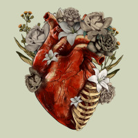 Flower Anatomical Heart Heavyweight Hoodie | Teevron