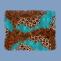 Turquoise Glitter Leopard Background Urban Hoodie | Teevron