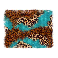 turquoise glitter leopard background | Teevron