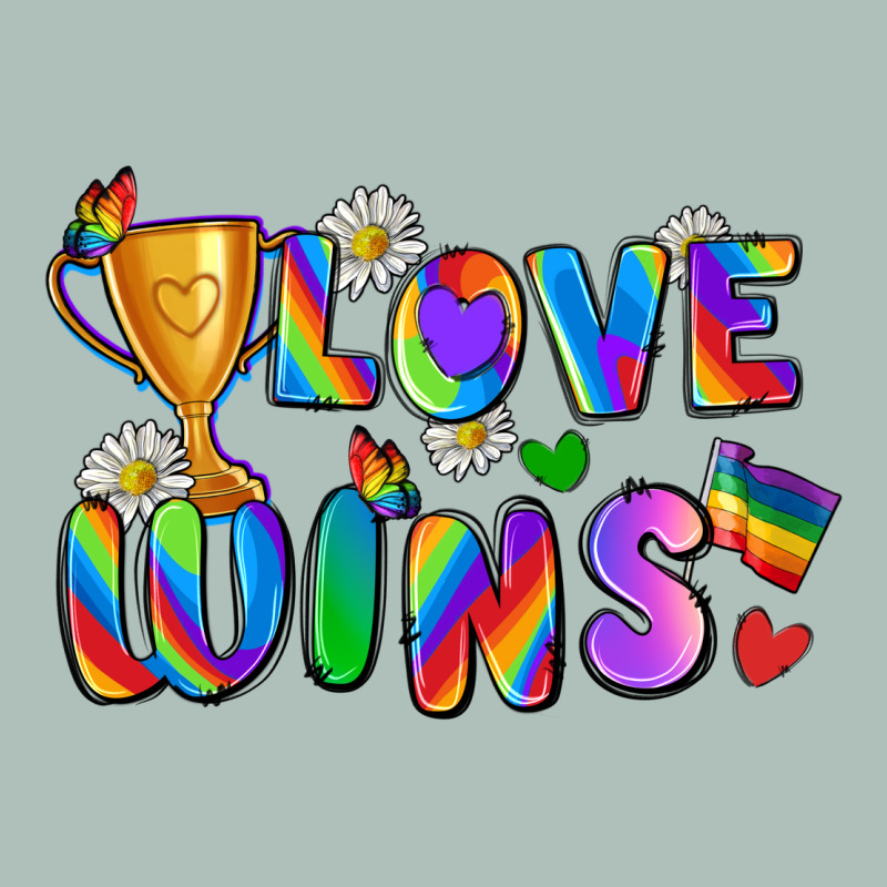 Love Wins Heavyweight Hoodie by Zillion Design Studio | Teevron