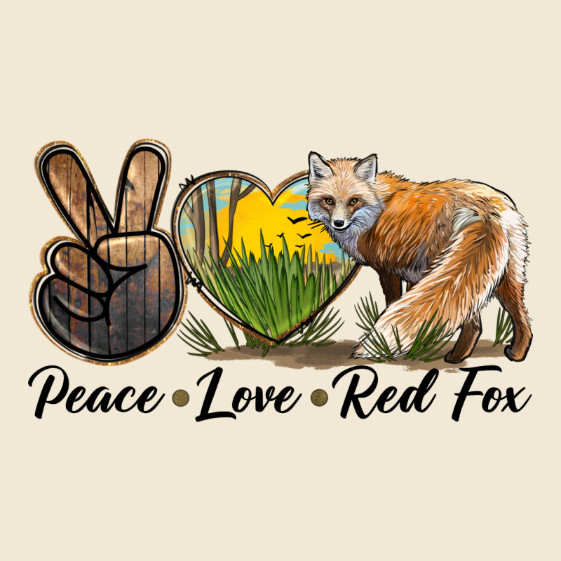 Peace Love Red Fox Premium Tee by LillyAllenDesigns | Teevron