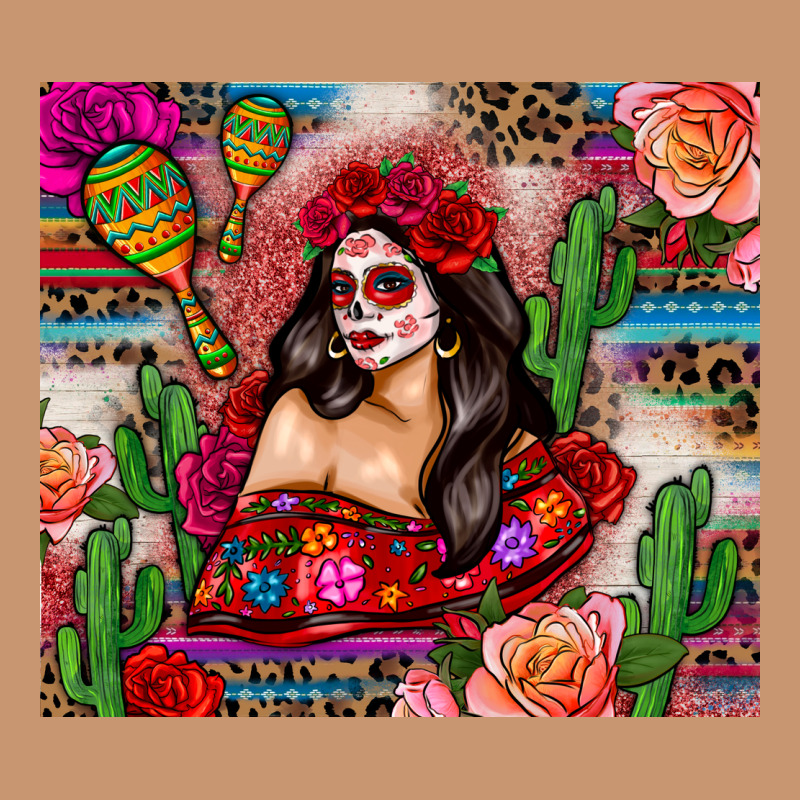 Mexico Girl Serape Heavyweight Hoodie by Zillion Design Studio | Teevron