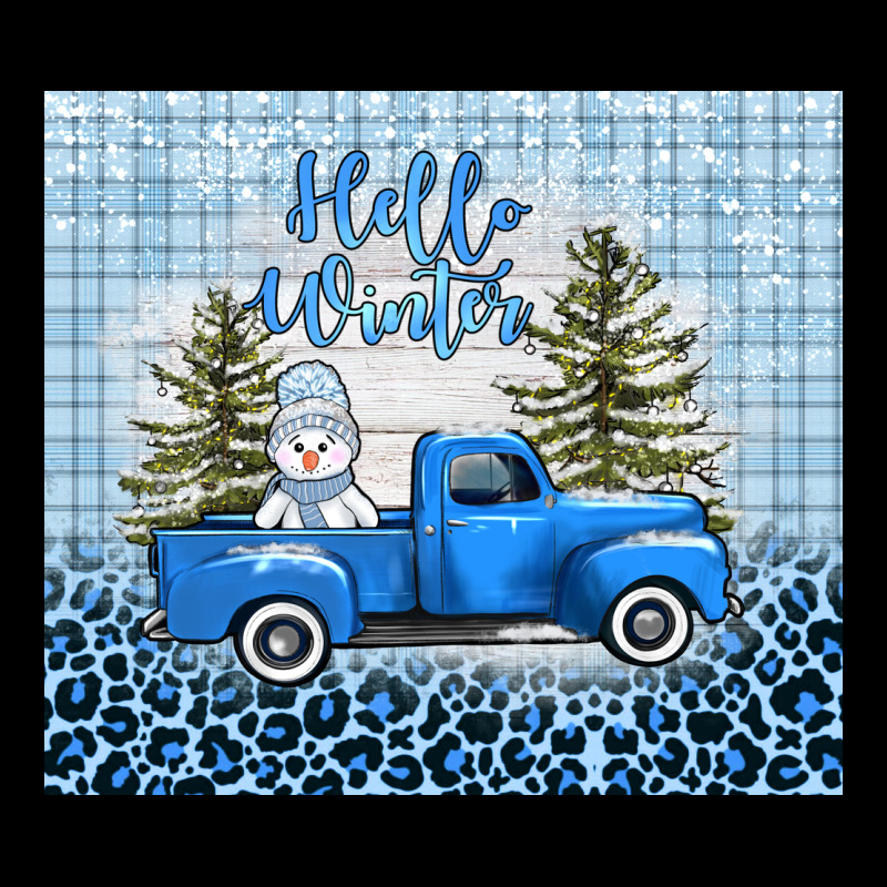 Hello Winter Snowman Truck Urban Hoodie by AdoDesignShop | Teevron