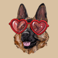 German Shepherd With Love Glasses Heavyweight Hoodie | Teevron