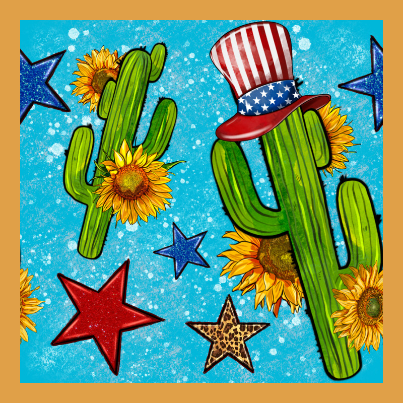 4th Of July Cacti Seamless Pattern Premium Hoodie by BundleAndBundleShop | Teevron
