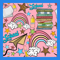 School With Rainbow Seamless Pattern Premium Hoodie | Teevron