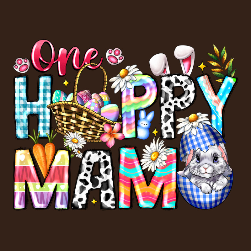 One Happy Mama Easter Bunny Heavy Core Tee by CowhideDigitalArt | Teevron