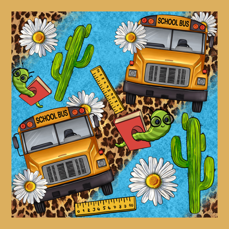 School Bus Seamless Pattern Premium Hoodie by BundleAndBundleShop | Teevron