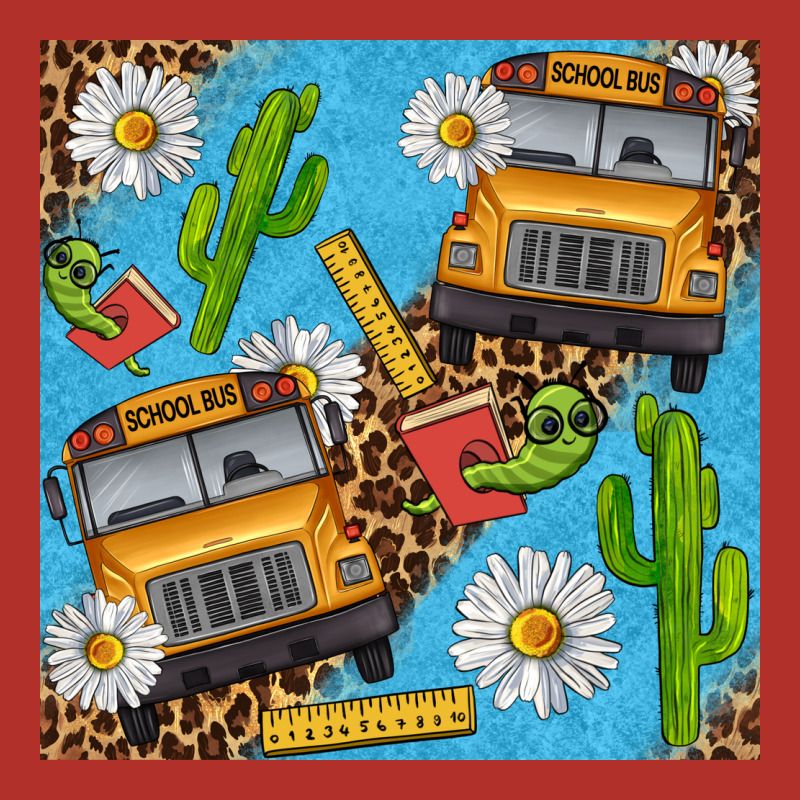 School Bus Seamless Pattern Premium Hoodie by BundleAndBundleShop | Teevron