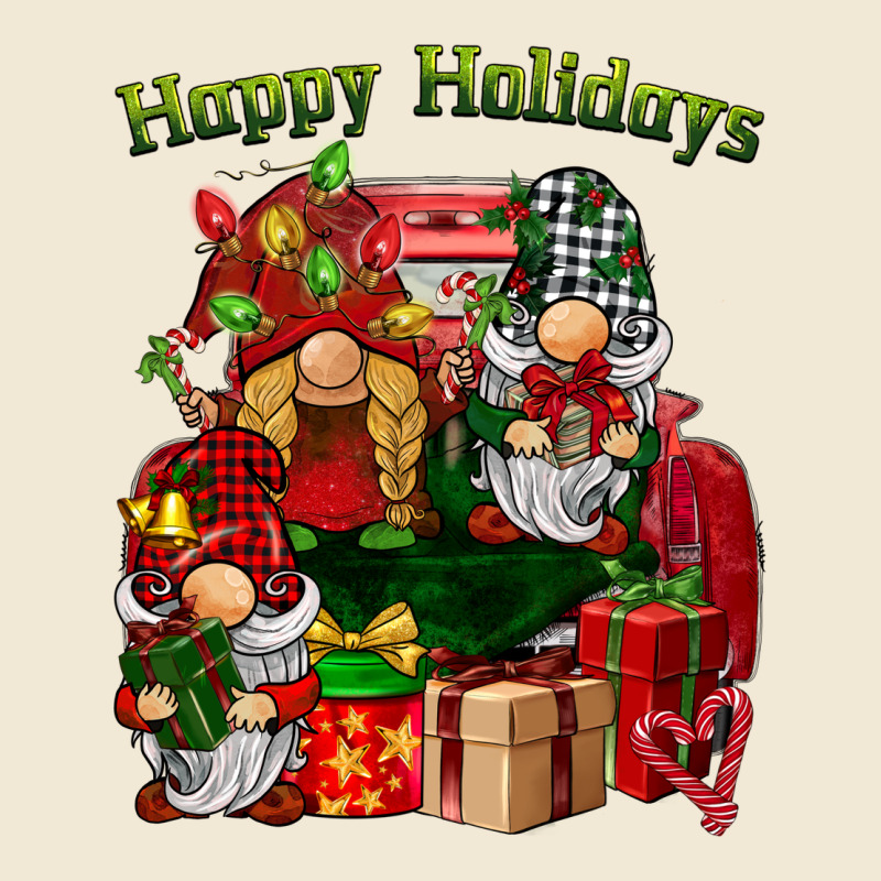 Happy Holidays Gnomes Truck Ladies Tee by BarkalooDesign | Teevron
