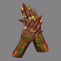 Juneteenth Nail Art With Afro Hand Heavyweight Hoodie | Teevron