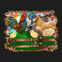 Happy Easter Rooster Chicken And Chick Heavyweight Hoodie | Teevron