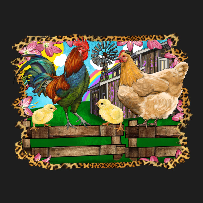 Happy Easter Rooster Chicken And Chick Heavyweight Hoodie by RanaPortraitStore | Teevron
