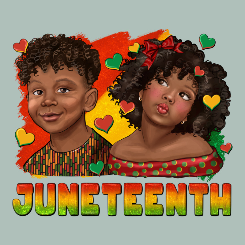 Juneteenth With Afro Black Kids Heavyweight Hoodie by texasbilliewilder | Teevron