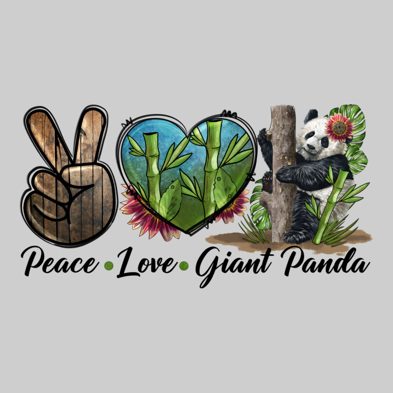 Peace Love Giant Panda Premium Tee by LillyAllenDesigns | Teevron