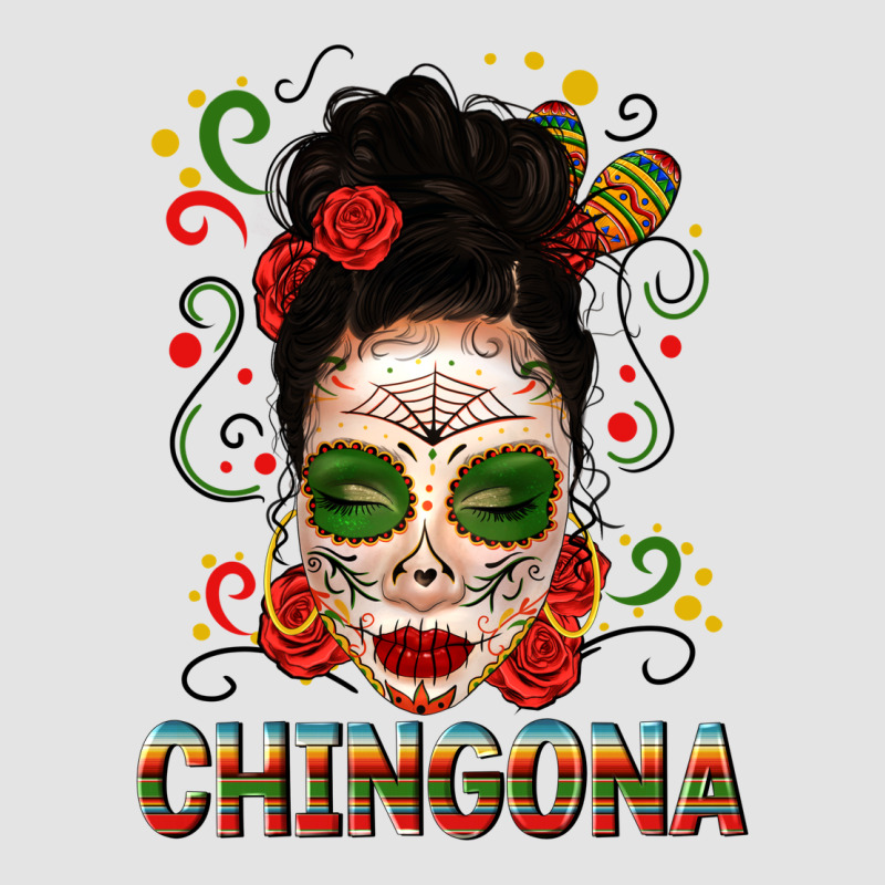 Mexicana Skull Girl Messy Bun Premium Sweatshirt by texasbilliewilder | Teevron