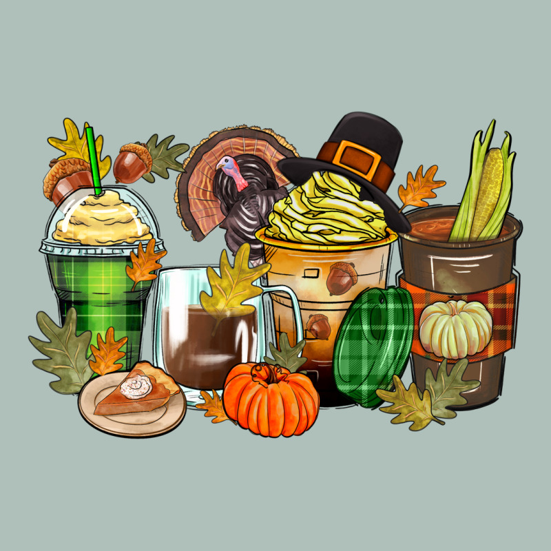 Thanksgiving Coffee Cups Heavyweight Hoodie by Zillion Design Studio | Teevron