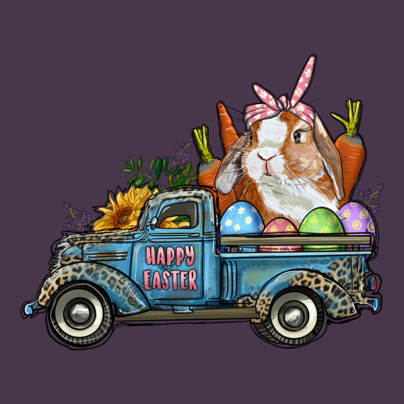 Happy Easter Truck With Bunny Eggs And Carrot Heavyweight Hoodie by RanaPortraitStore | Teevron