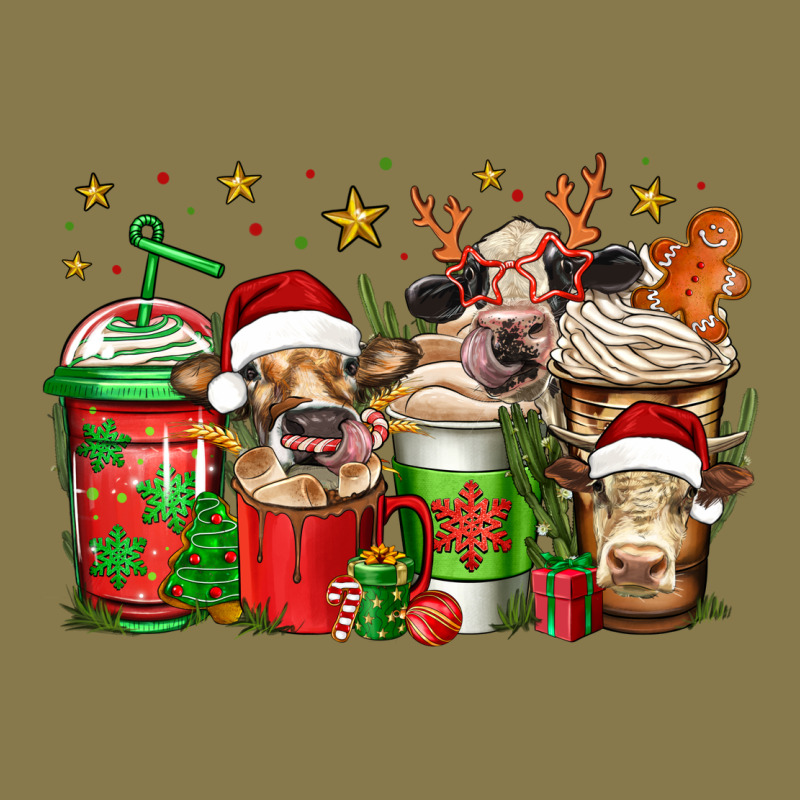 Christmas Cows Coffee Premium Hoodie by Jasminsmagicworld | Teevron