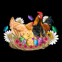 Easter Coop Animals Farm Chicken Chiks Rooster Flowers Butterfly Urban Hoodie | Teevron